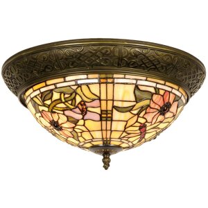 Lumilamp 5LL-5350 Deckenlampe Tiffany Ø 38x19 cm...