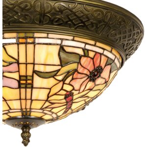 Lumilamp 5LL-5350 Deckenlampe Tiffany Ø 38x19 cm...