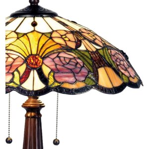 Tiffany Tischlampe Ø 44x57 cm lila bunt