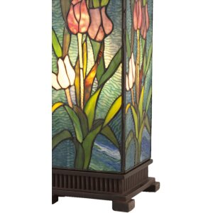 LumiLamp 5LL-5749 Tiffany Tischlampe 17x17x58 cm...