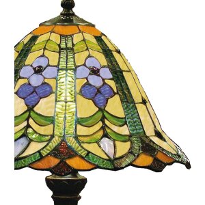 Tiffany Tischlampe Ø 30x48 cm grün bunt von...
