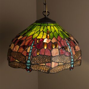 LumiLamp Tiffany Deckenleuchte Ø 40x25cm grün