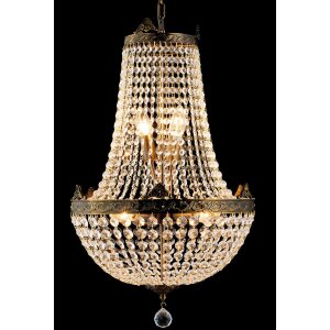 Kronleuchter Ø 40 cm aus Glas-Eisen - 5LL-CR44...