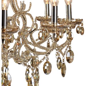 Kronleuchter Ø 70 cm aus Eisen-Glas - 5LL-CR68CP...