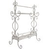Clayre & Eef Handtuch-Halter weiß shabby 65x40x92 cm