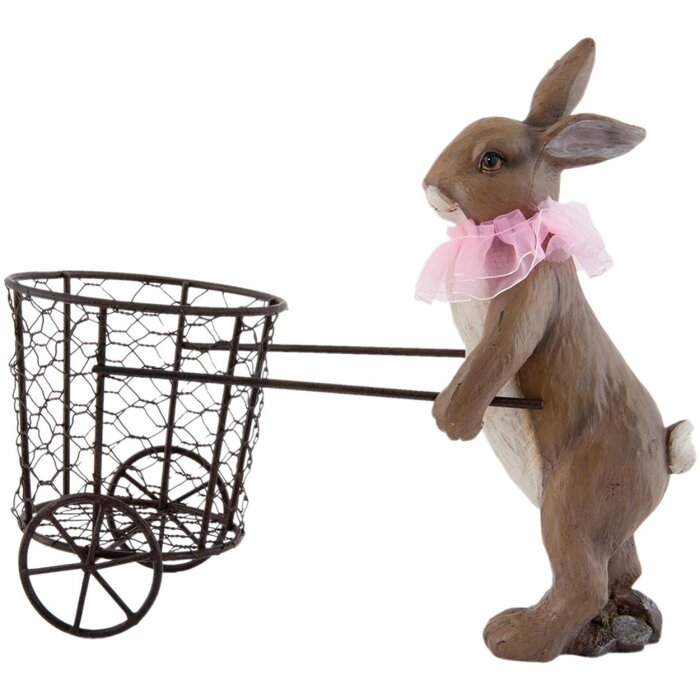 Clayre & Eef Dekoration Osterhase braun 6PR0689 31x26x14 cm