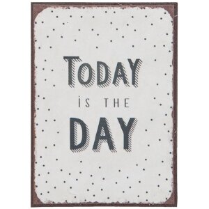 Clayre & Eef Magnet 6Y1938 in weiß, 5x7 cm