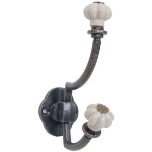 Clayre & Eef 6Y2071 Wandhaken Doppelblüte...