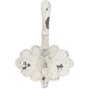 Clayre & Eef Haken SIMPLY 10x10x13 cm shabby weiß