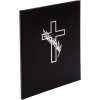 Goldbuch Kondolenzbuch Kreuz Kunstleder Schwarz 21x28 cm 44 weiße Seiten
