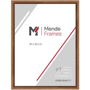 MendeFrames Holzrahmen H004 Eiche 13x18 cm mit Antireflexglas