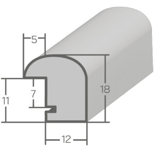MendeFrames Holzrahmen H004 Eiche 40x50 cm mit Antireflexglas