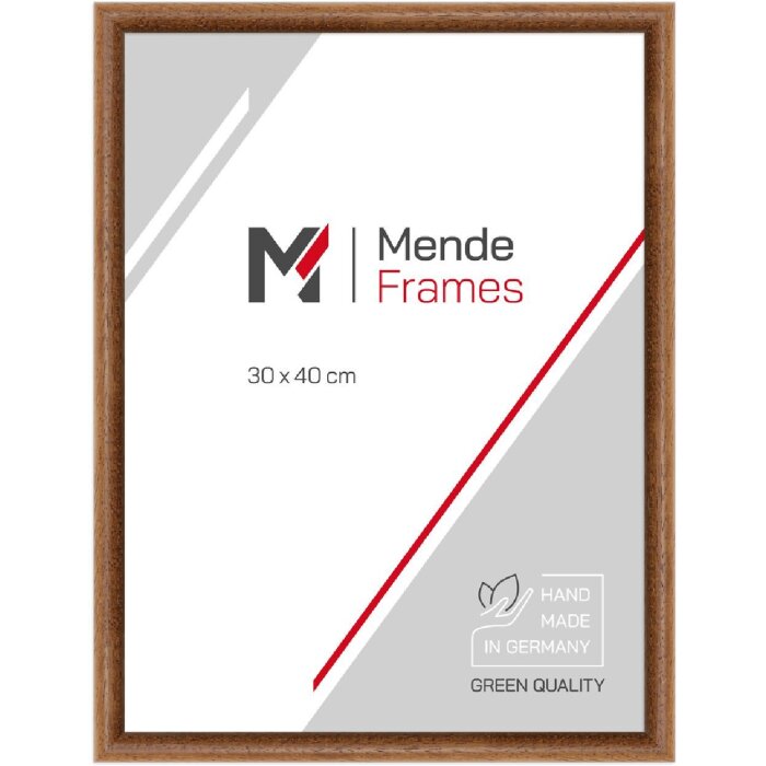 MendeFrames Holzrahmen H004 Eiche 21x29,7 cm mit Museumsglas