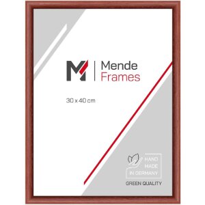 MendeFrames Holzrahmen H004 Mahagoni 15x20 cm mit Antireflexglas