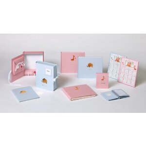 Walther Babyalbum Meine Taufe Baby Animal rosa 28x25 cm 50 weiße Seiten