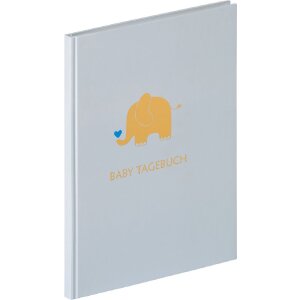 Walther Tagebuch Baby Animal blau 20x28 cm 46...
