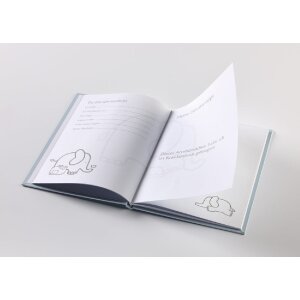 Walther Tagebuch Baby Animal blau 20x28 cm 46...