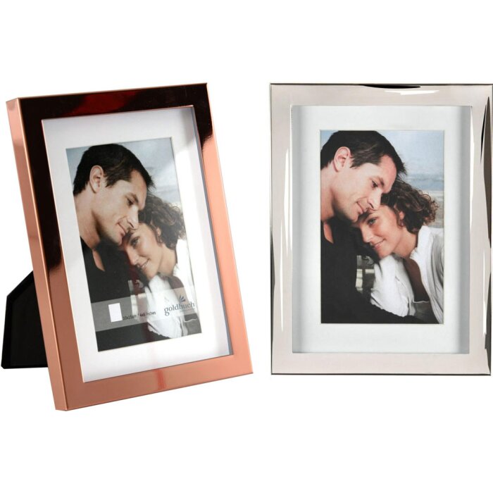 Ramă foto metal modern art Goldbuch, argint sau cupru