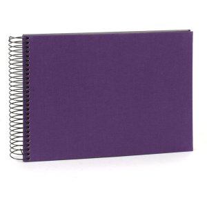 Goldbuch Spiralalbum Aktion 23x17 cm 40 schwarze Seiten sortiert Leinen