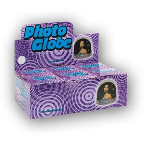 Foto-Glitterkugel 6,5x6,2 cm