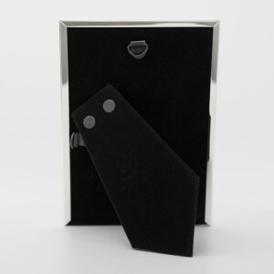 Rama foto Elaine, finisaj lucios, perete din material de samt, argint