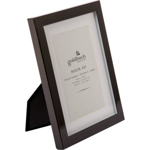 Goldbuch Fotorahmen Modern Art 10x15 cm Schwarz Metallrahmen mit Passepartout