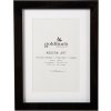 Goldbuch Fotorahmen Modern Art 10x15 cm Schwarz Metallrahmen mit Passepartout