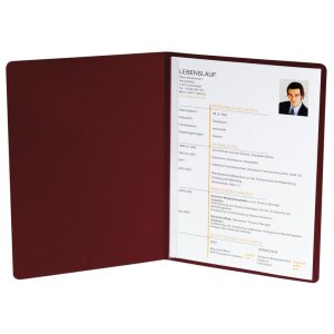 Bewerbungsmappe 2teilig Manila-Leinen 30 Blatt
