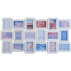 Trendy Fotogalerie 18 Fotos 10x15 cm weiß
