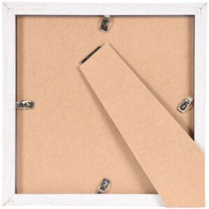 Rama foto Henzo modernă cu efect lemn și passepartout