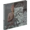 Walther Fotoalbum Buddha grau 26x25 cm 40 weiße Seiten