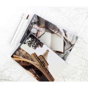 Album foto mini Walther Memories, copertă moale, 40 de imagini 10x15 cm, negru