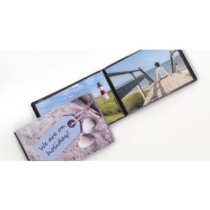 Album foto mini Walther Memories, copertă moale, 40 de imagini 10x15 cm, negru