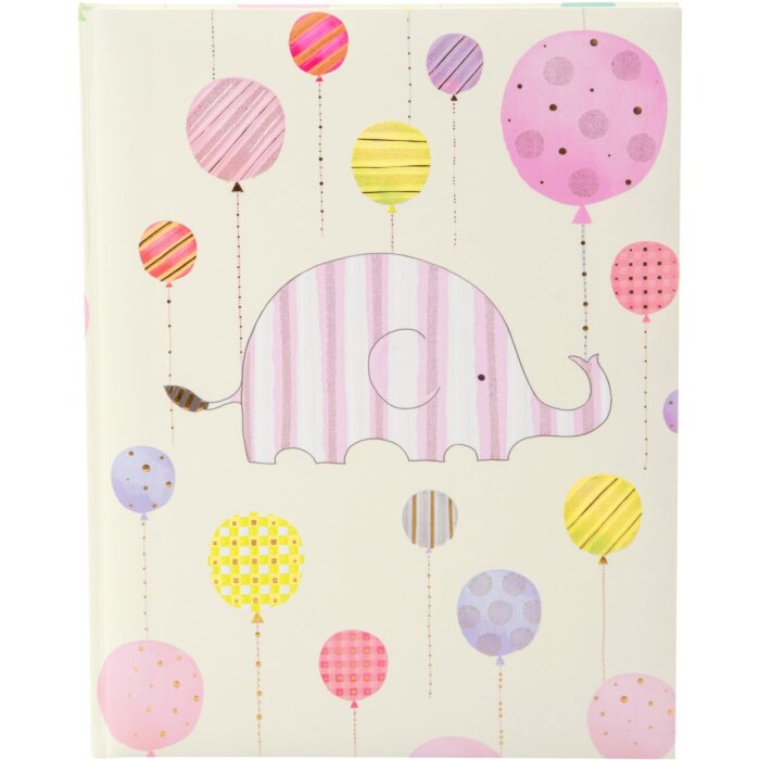 Goldbuch Babytagebuch Happy Elephant pink 23x25 cm 44 Seiten Kunstdruckeinband