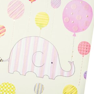 Goldbuch Babytagebuch Happy Elephant pink 23x25 cm 44...