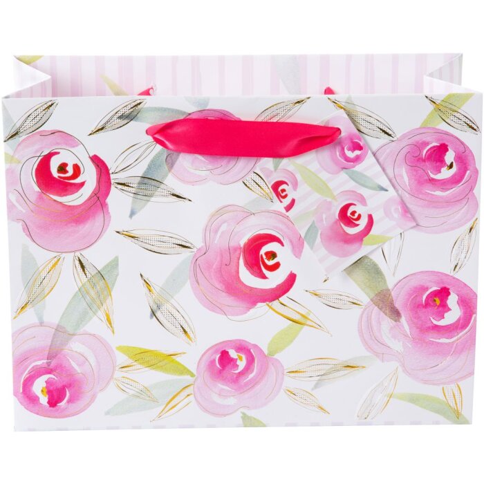 Goldbuch 46 563 Geschenktasche Garden of Love groß, romantisch, 27x13x33 cm