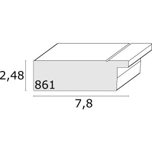 Bilderrahmen silber Kunststoff 50,0 x70,0 cm S861D