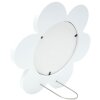 Kinderrahmen Blume weiß Holz 12 cm