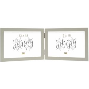 Deknudt Doppelrahmen grau Holz 13,0 x 18,0 cm S68FV...