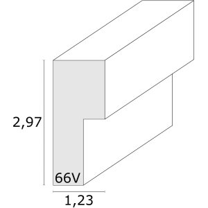Deknudt Bilderrahmen mit Passepartout schwarz Holz 20 x...