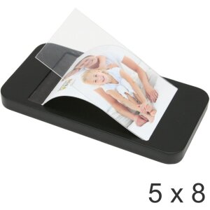 Bilderrahmen schwarz Holz 5,0 x8,0 cm S66RL2