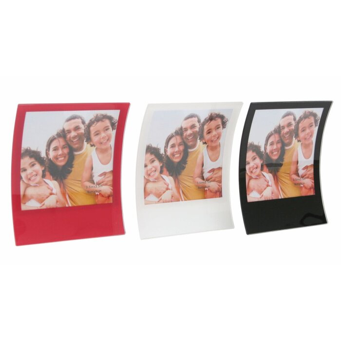 Deknudt S58RH2 Magnetrahmen weiß schwarz rot 13,3x24,6 cm Kunststoff