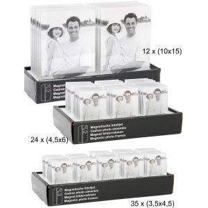 Deknudt Magnetrahmen 3,5 x 4,5 cm transparent Kunststoff