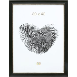 Bilderrahmen schwarz Kunststoff 20,0 x30,0 cm S45WF