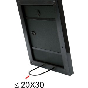 Bilderrahmen schwarz Kunststoff 15,0 x20,0 cm S43WK