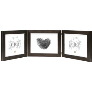 Deknudt Dreifachrahmen S41VK3 braun 3 Fotos 10x15 cm...
