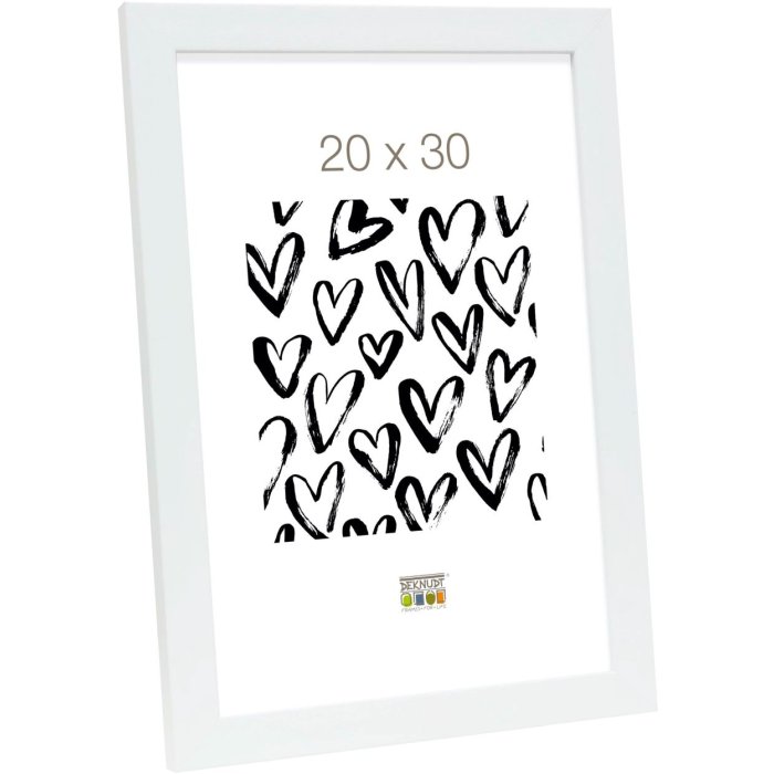 Bilderrahmen S41VH1 weiß Kunststoff 30,0 x30,0 cm