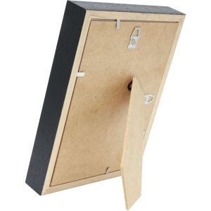 Bilderrahmen mit Passepartout schwarz Holz 24,0 x30,0 cm;18,0 x24,0 cm S223K