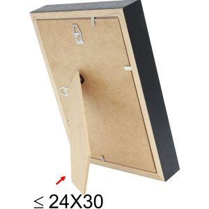 Bilderrahmen mit Passepartout schwarz Holz 24,0 x30,0 cm;18,0 x24,0 cm S223K