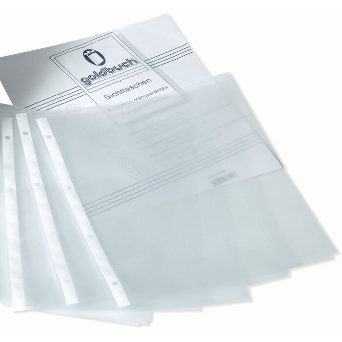 Goldbuch Ersatztaschen Sichttaschen DIN A4 klar 5 Stück